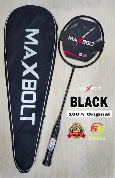 Maxbolt  Black Badminton Racket_img_0