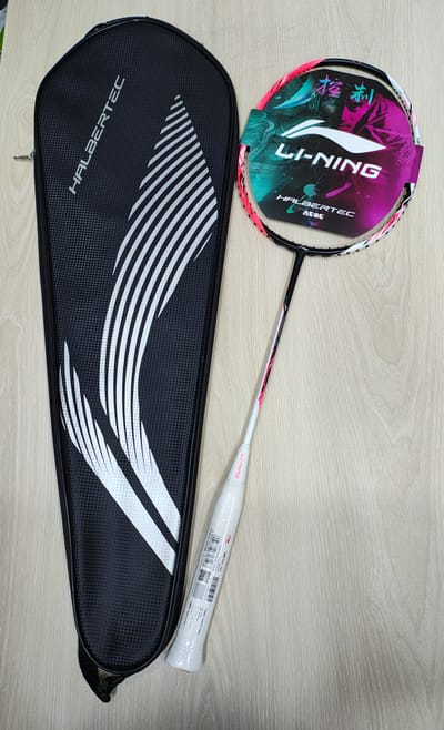 Lining Halbertec4000 Badminton Racket.White Pink Colour_img_1