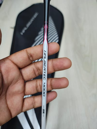 Lining Halbertec4000 Badminton Racket.White Pink Colour_img_3