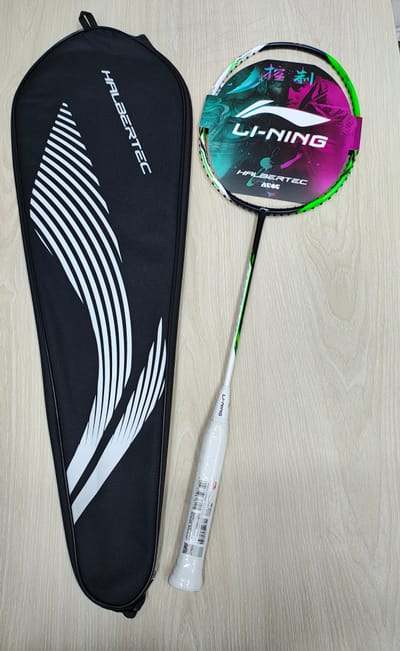 Li-Ning Halbertec3000 Badminton Racket (4u) white green colour_img_1