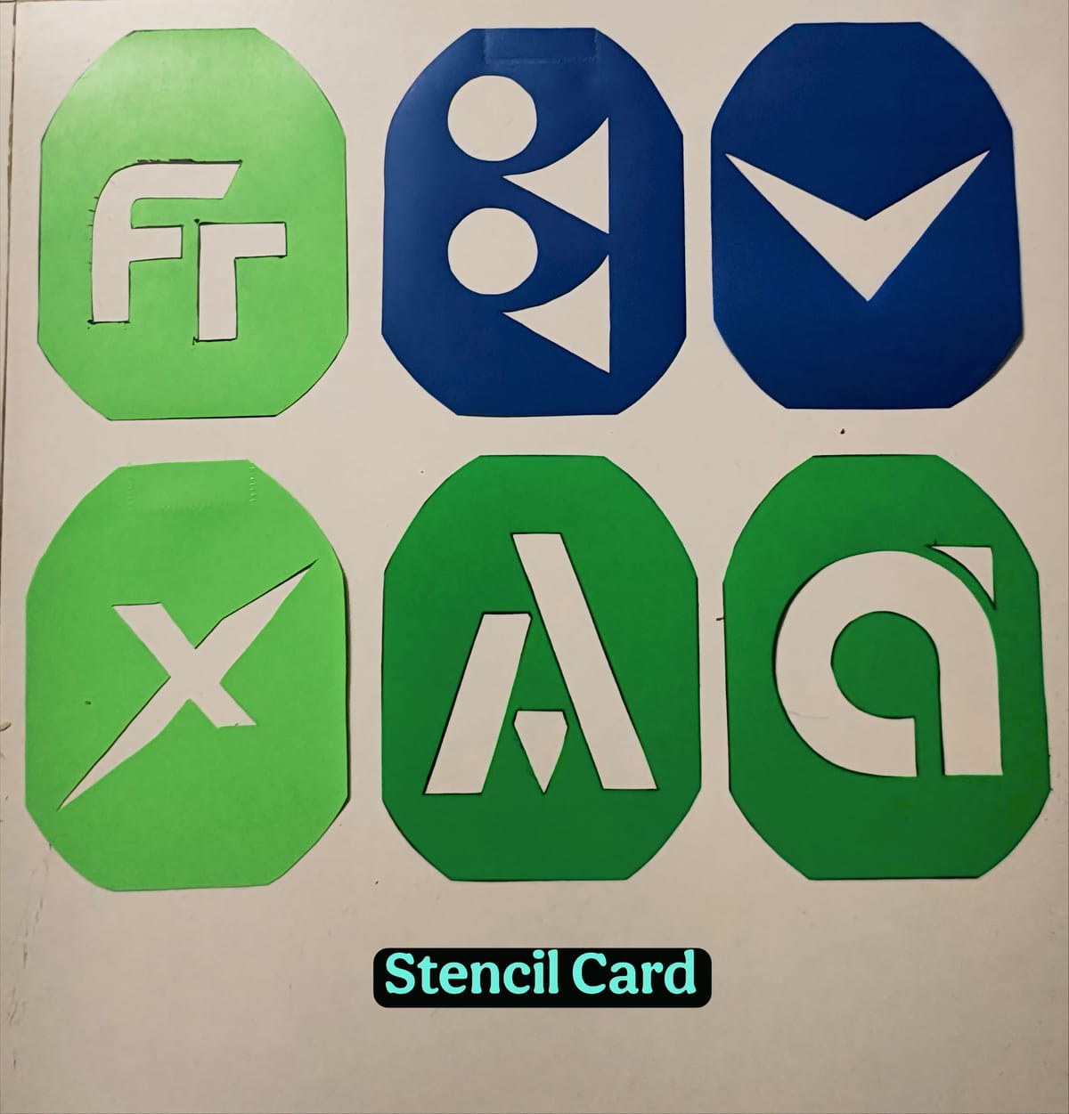 Badminton Stencil Card