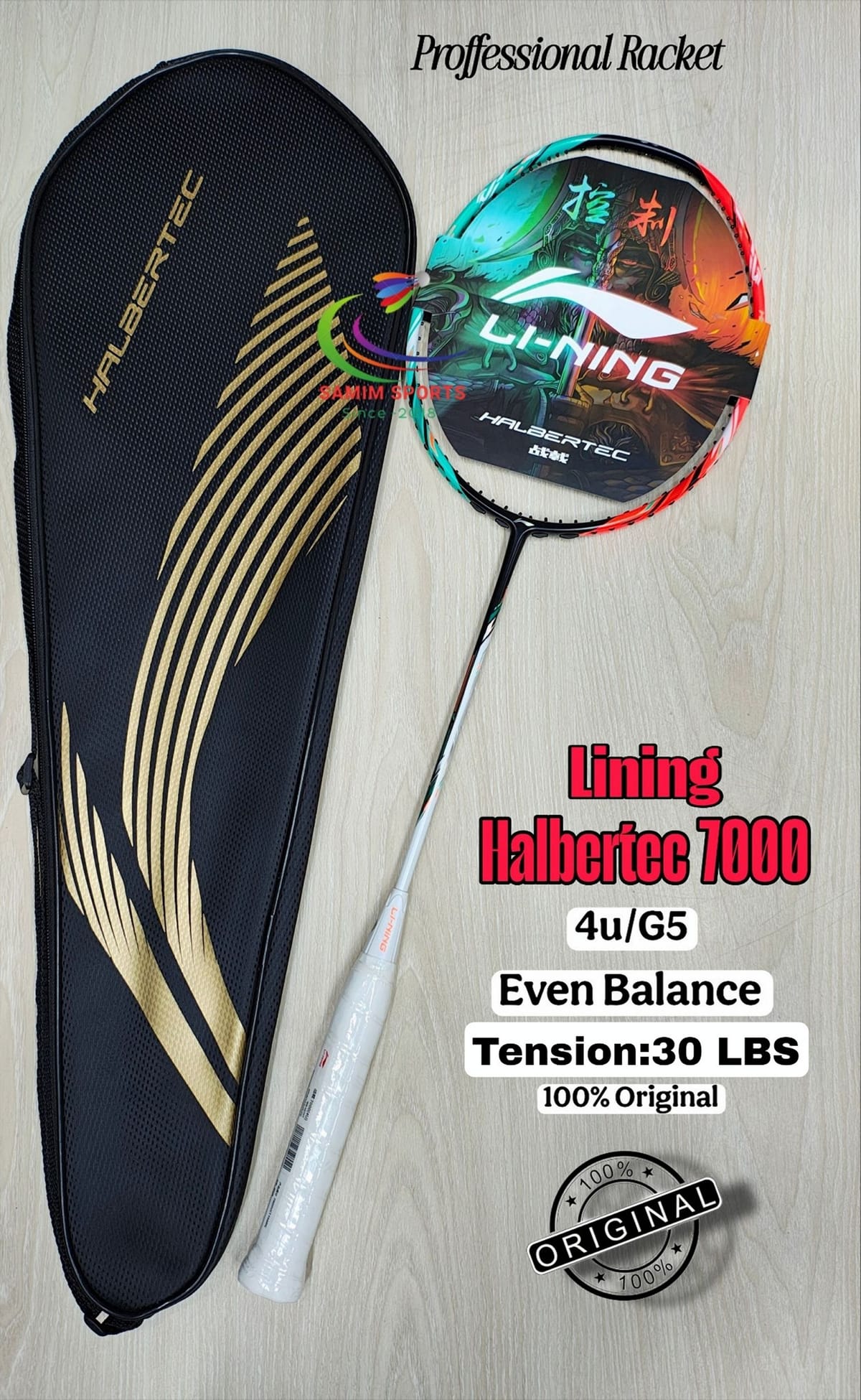 Lining Halbertec 7000 Proffessional Badminton Racket