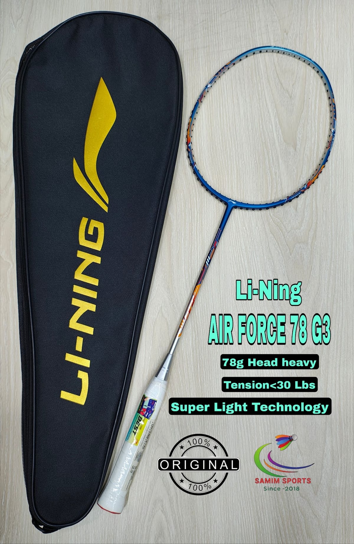 Li-Ning Air Force 78 G3 Badminton Racket