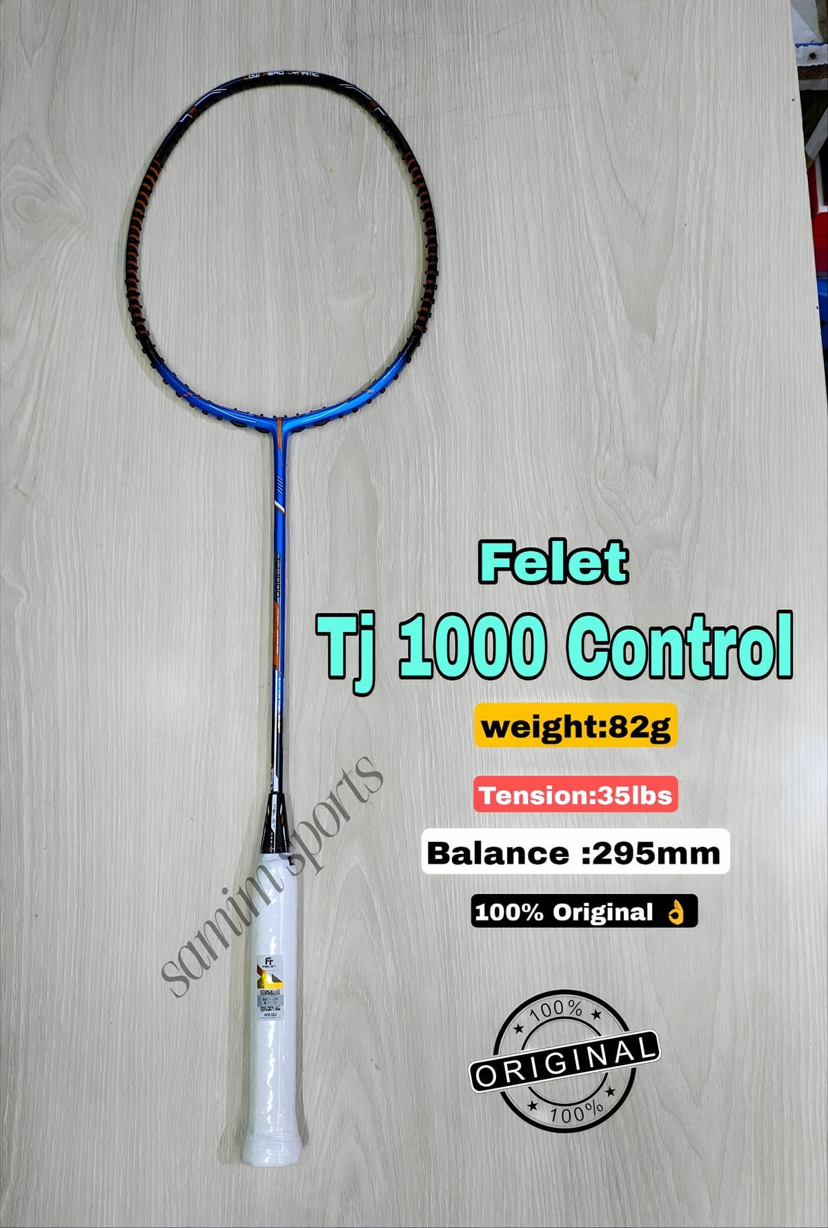 Felet TJ 1000 Control Badminton Racket! Sky Blue Colour
