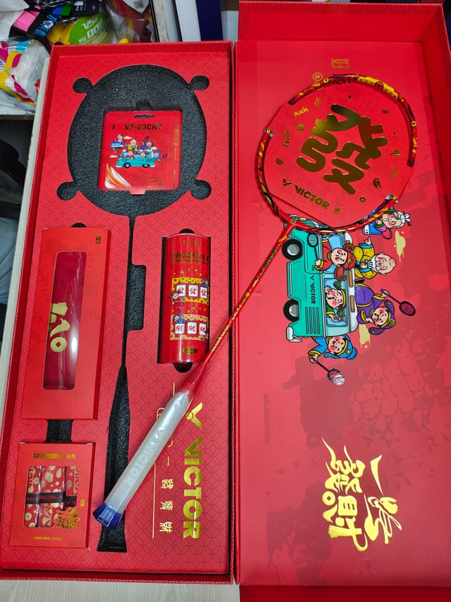 Victor Thruster K CNY gift box racket! Red gift box racket_img_0