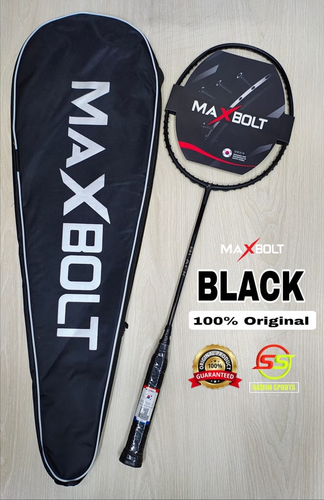 Maxbolt  Black Badminton Racket_img_0