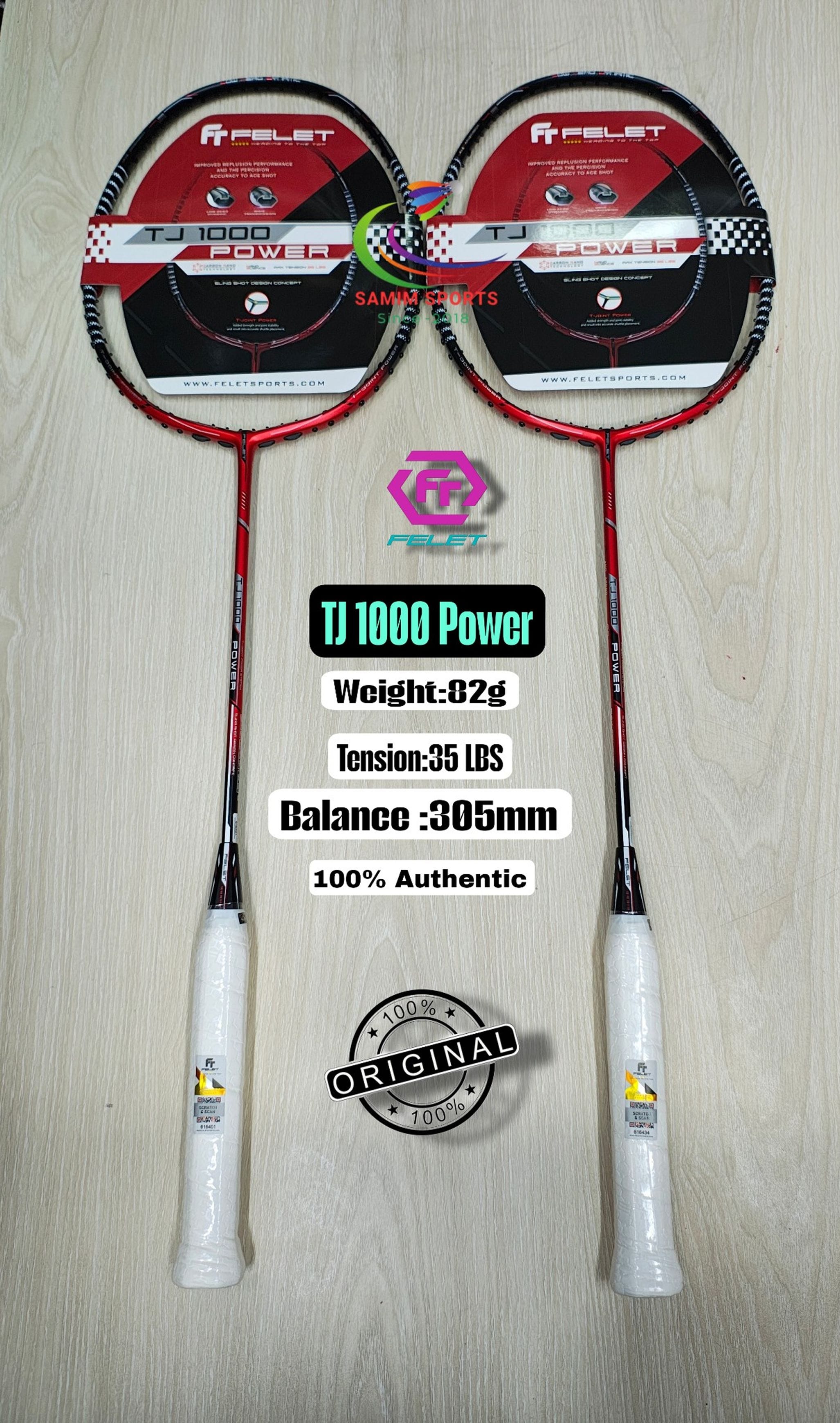 Felet TJ 1000 Power Red Badminton Racket (4u)