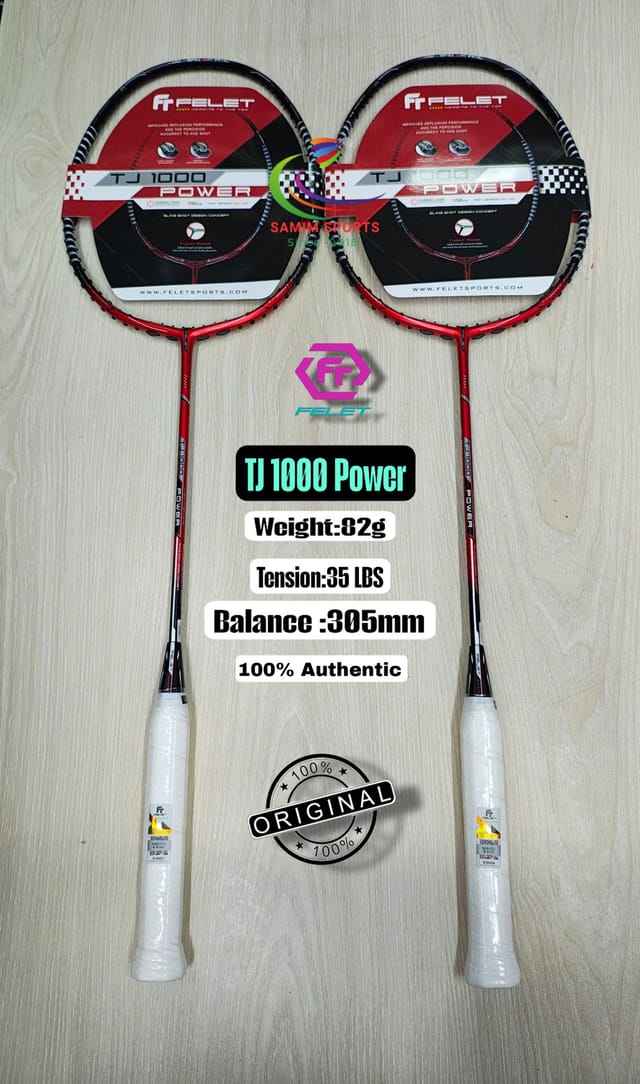 Felet TJ 1000 Power Red Badminton Racket (4u)_img_0