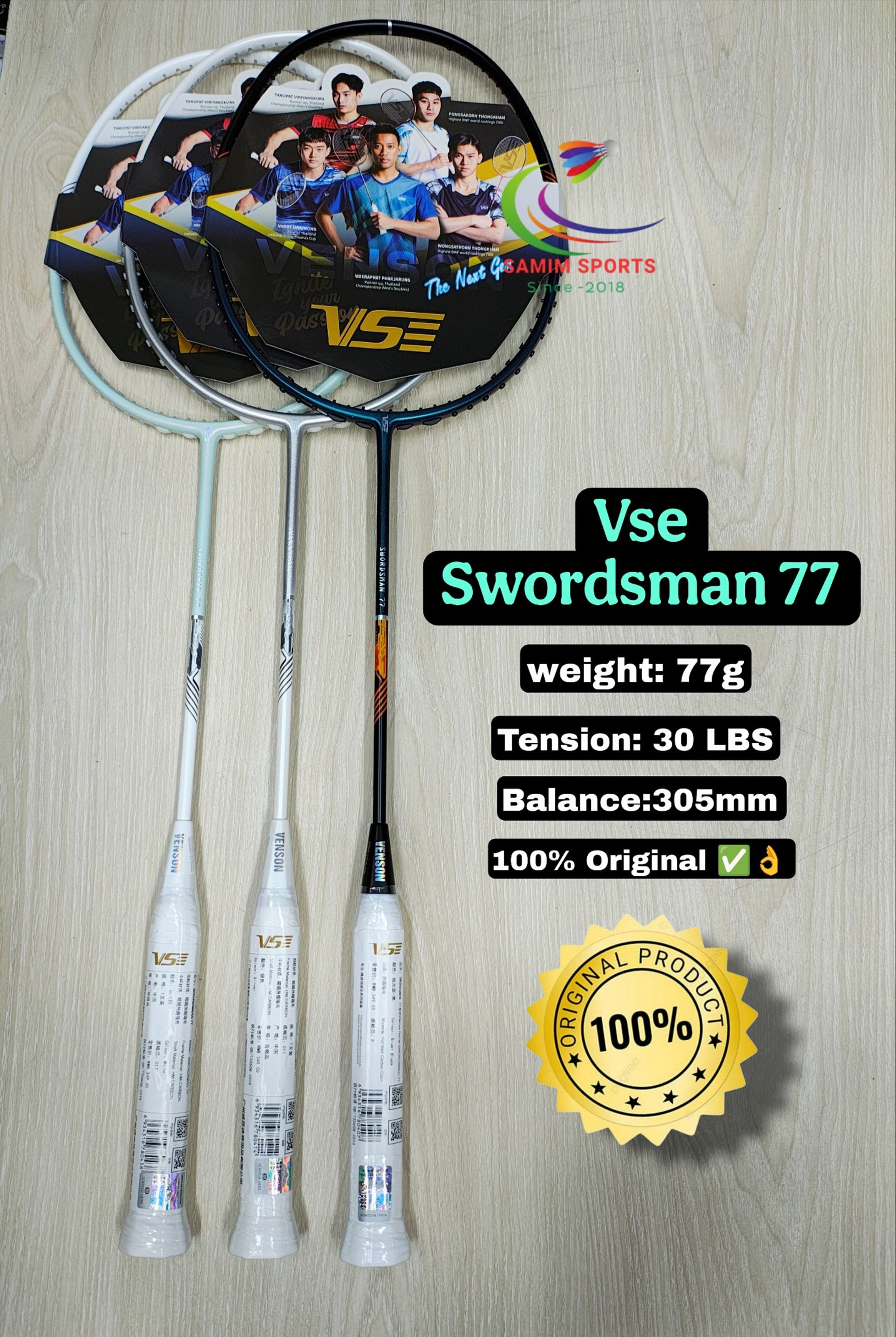 Vse Swordsman 77( 5u Light weight) Badminton Racket
