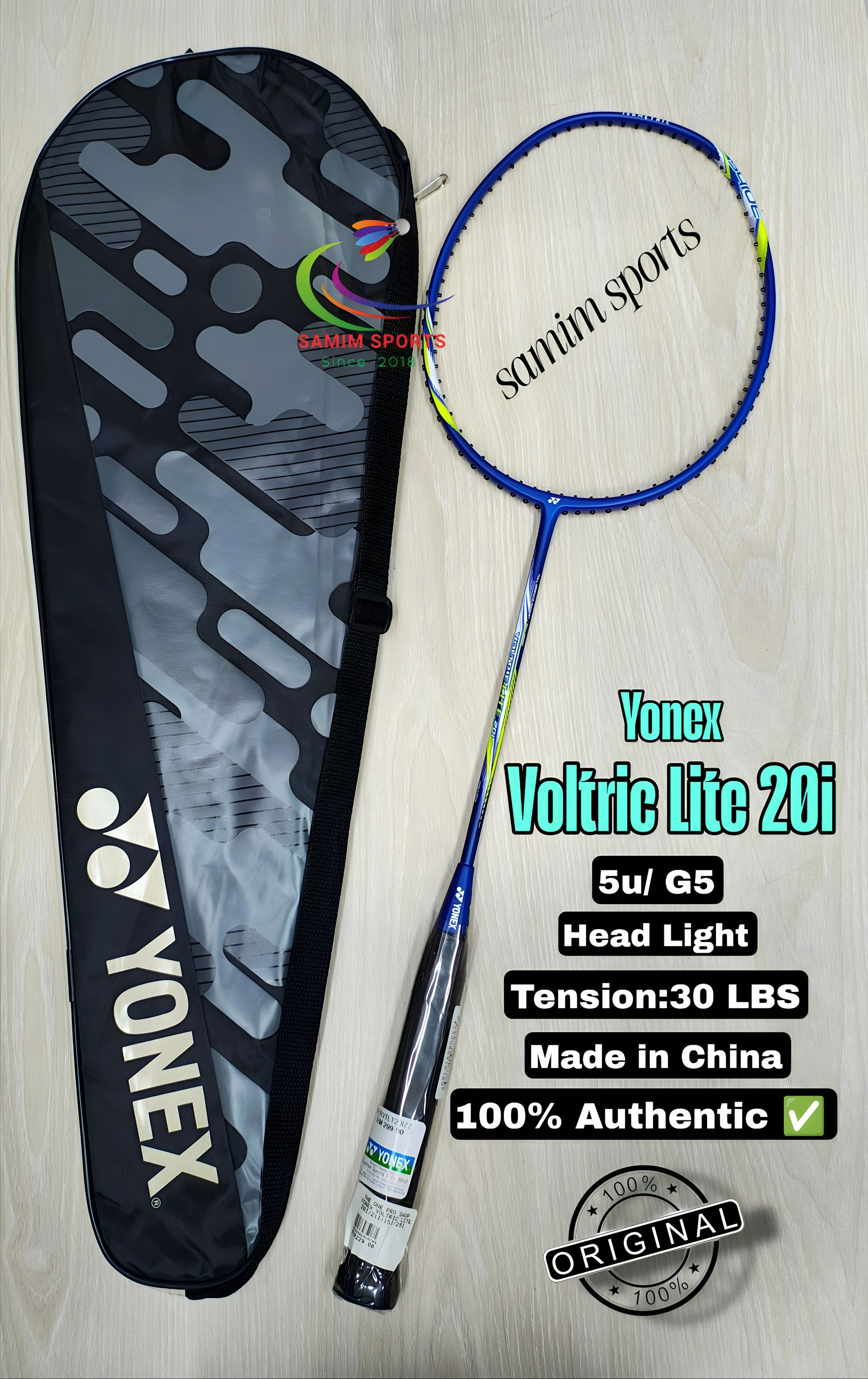 Yonex Voltric Lite 20i Blue Green 5u Badminton Racket