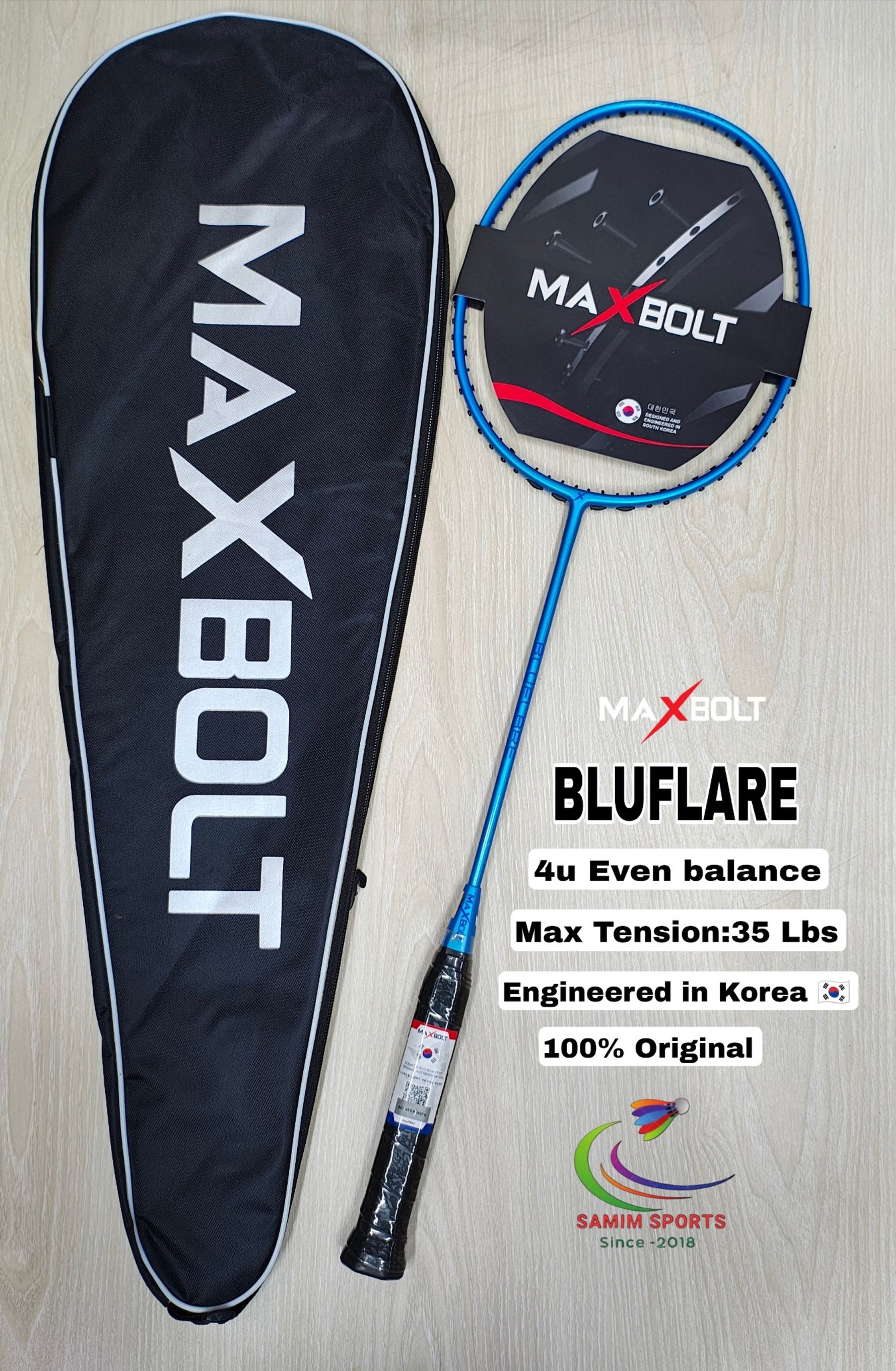 Maxbolt Bluflare Badminton Racket