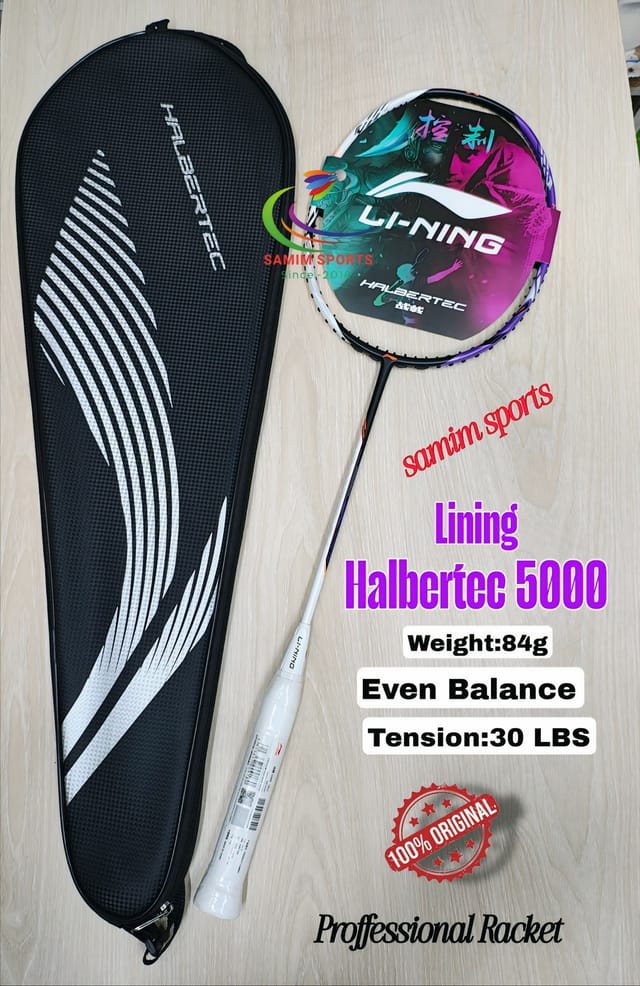 Lining Halbertec 5000 White parpel 4u Badminton Racket_img_0