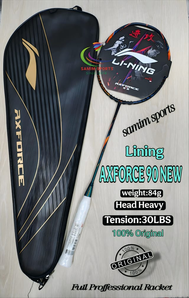 Lining Axforce 90 New Full Proffessional Badminton Racket (4u/G5)_img_0