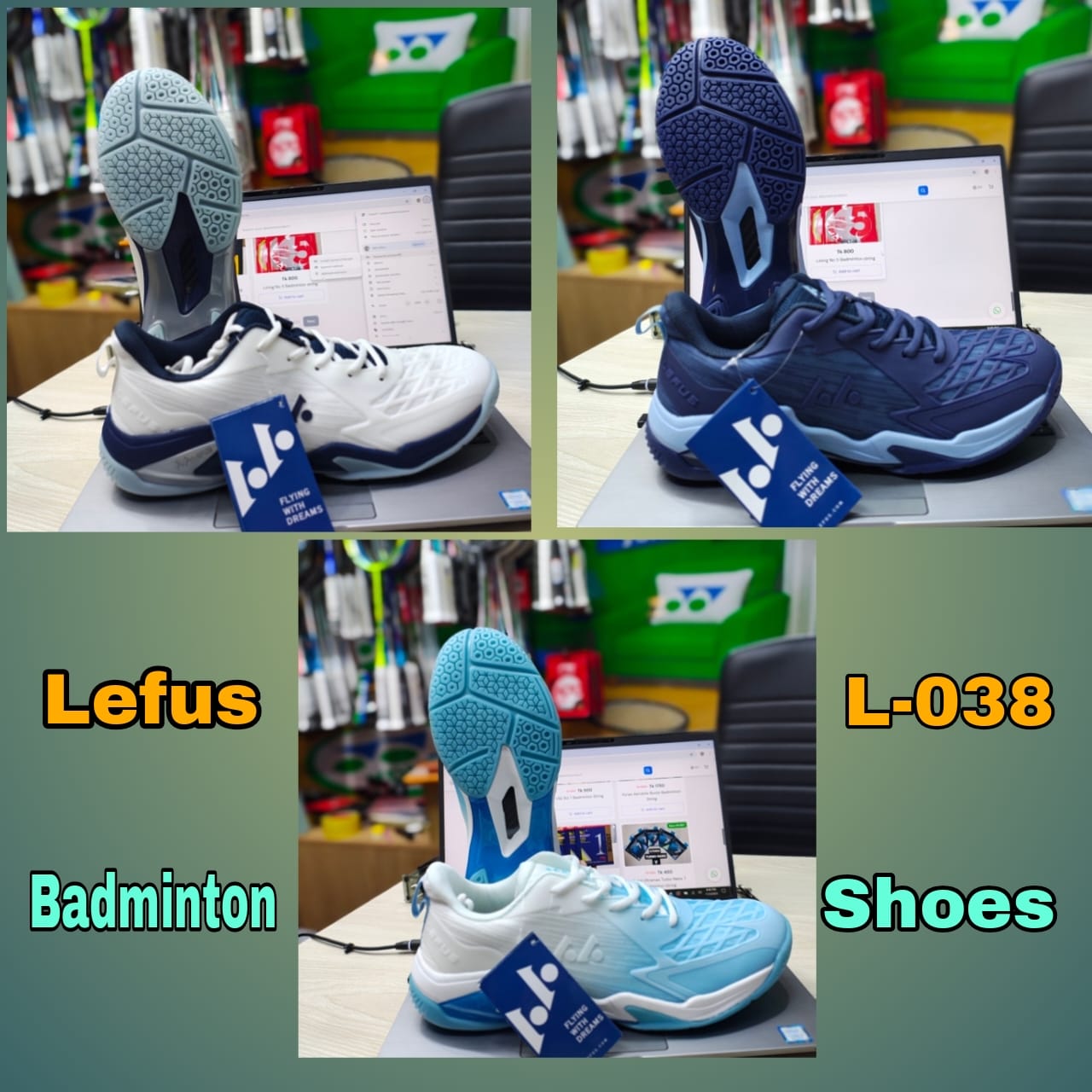 Lefus L-038 Power Cushion Badminton Shoes!