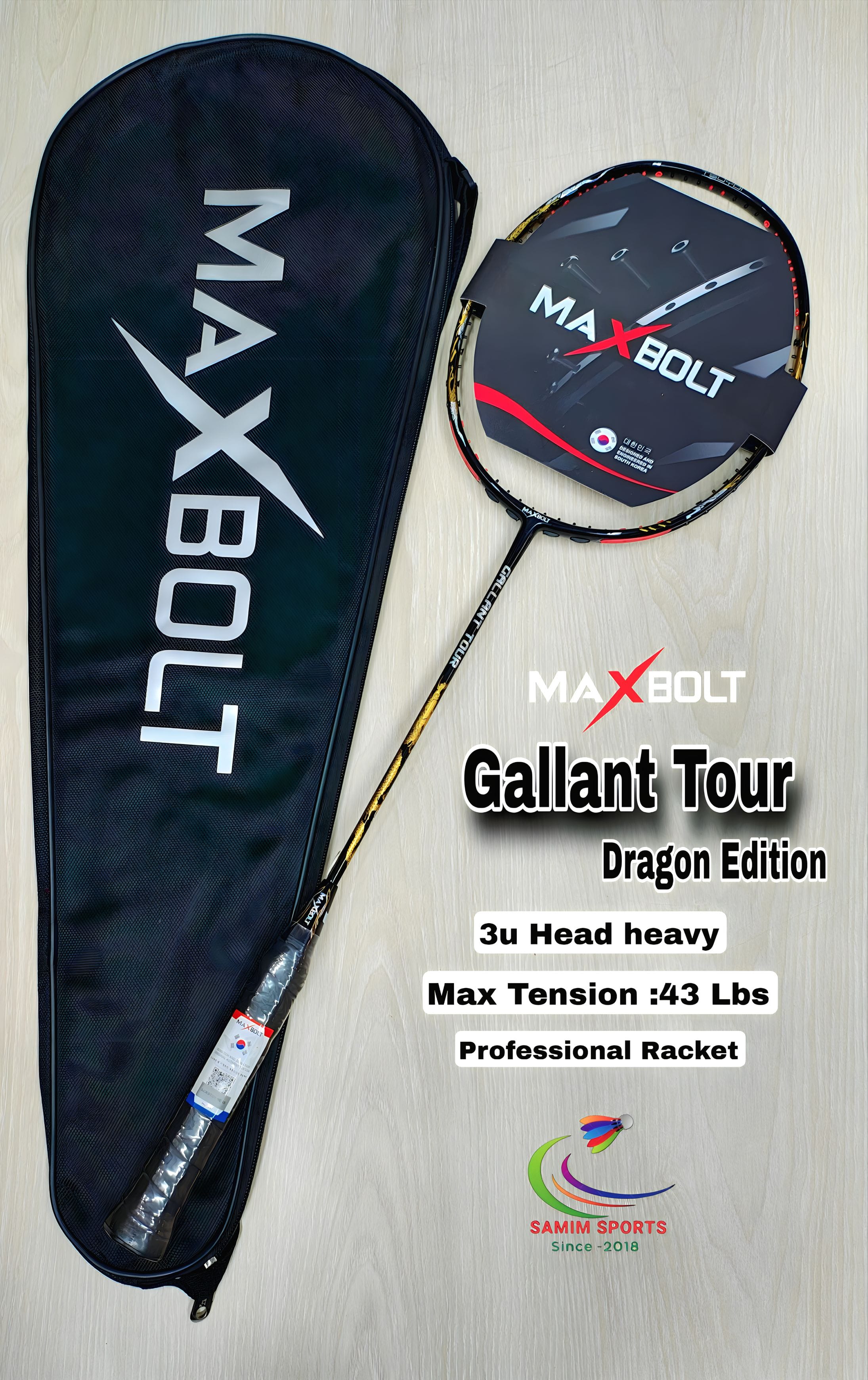 Maxbolt Gallant Tour(Dragon Edition)Badminton Racket