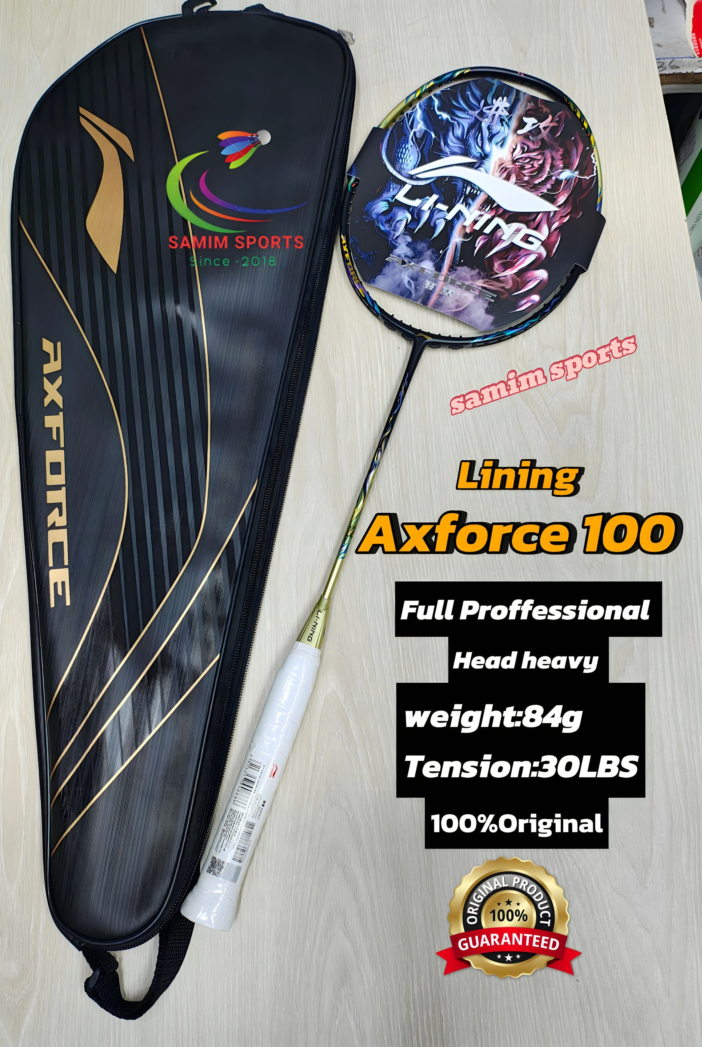 Lining Axforce 100 Full Proffessional Badminton Racket