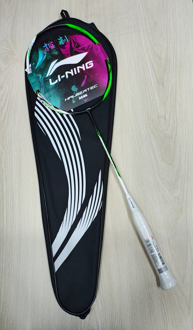 Li-Ning Halbertec3000 Badminton Racket (4u) white green colour_img_2